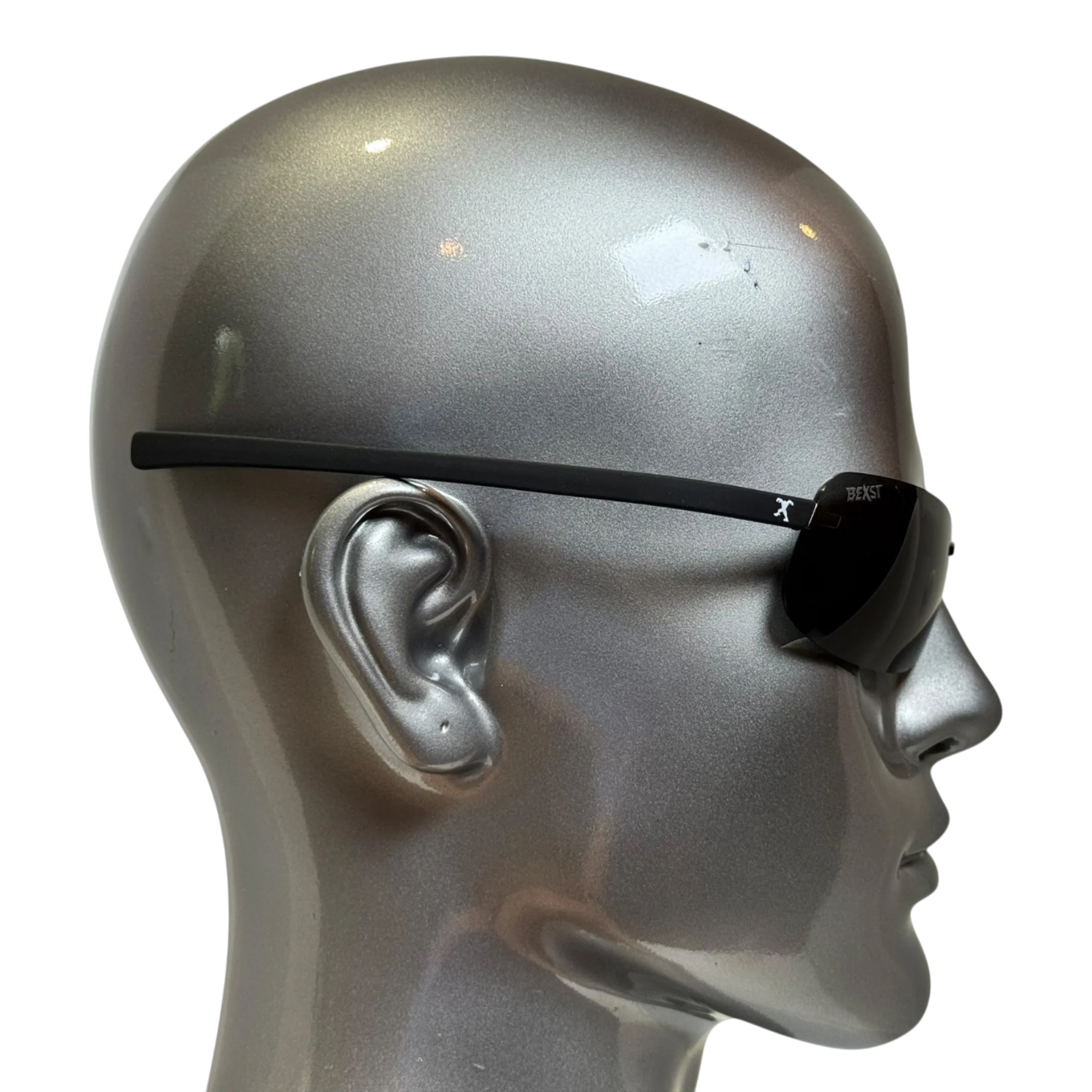 BEXST Neo Rimless Shield Wrap Sunglasses Dark Smoke Lens - Image 5